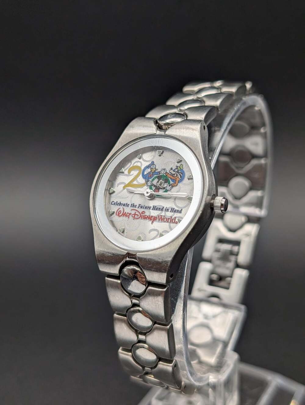 Vintage Disney World Millennium 2000 Silver-Tone Quartz Watch, Limited Edition 1